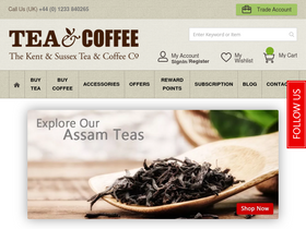 'tea-and-coffee.com' screenshot