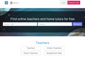 'teacheron.com' screenshot
