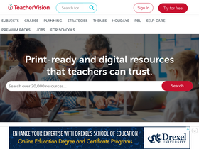 'teachervision.com' screenshot