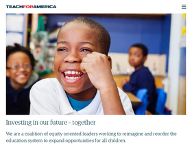 'teachforamerica.org' screenshot