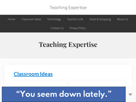 'teachingexpertise.com' screenshot