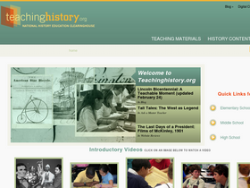 'teachinghistory.org' screenshot