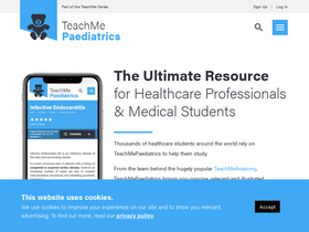 'teachmepaediatrics.com' screenshot