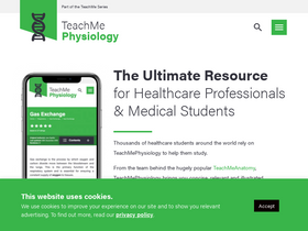 'teachmephysiology.com' screenshot