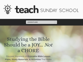 'teachsundayschool.com' screenshot
