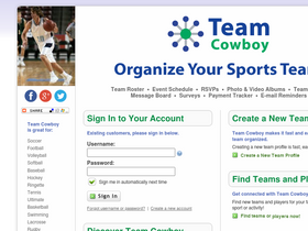 'teamcowboy.com' screenshot