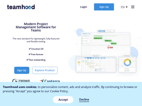 'teamhood.com' screenshot