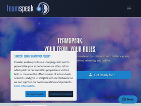 'teamspeak.com' screenshot