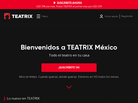 'teatrix.com' screenshot