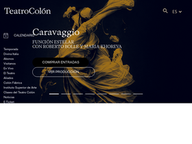 'teatrocolon.org.ar' screenshot