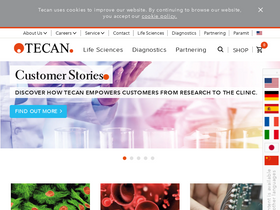 'tecan.com' screenshot