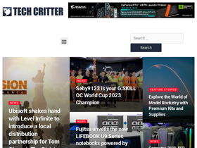 'tech-critter.com' screenshot