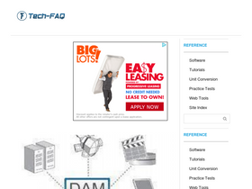 'tech-faq.com' screenshot