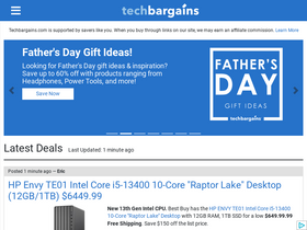 'techbargains.com' screenshot