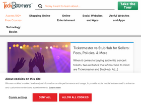 'techboomers.com' screenshot