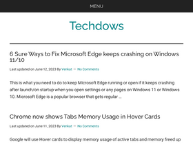 'techdows.com' screenshot