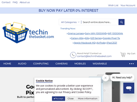 'techinthebasket.com' screenshot