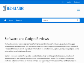 'techulator.com' screenshot