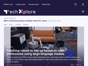 'techxplore.com' screenshot