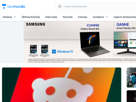 'tecmundo.com.br' screenshot