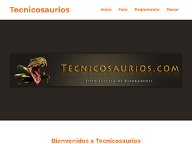 'tecnicosaurios.com' screenshot