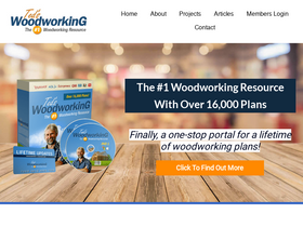 'tedswoodworking.com' screenshot