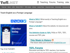 'tefl.net' screenshot