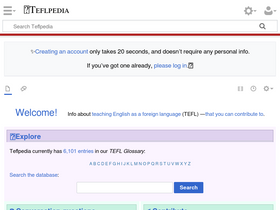 'teflpedia.com' screenshot