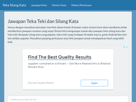 'tekasilangkata.com' screenshot