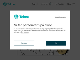 'tekna.no' screenshot