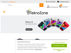 'teknozone.it' screenshot