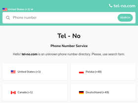 'tel-no.com' screenshot