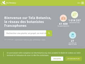 'tela-botanica.org' screenshot