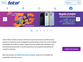 'telcel.com' screenshot