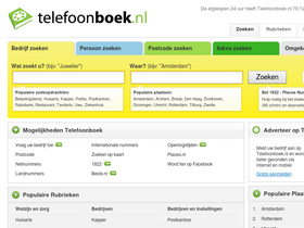 'telefoonboek.nl' screenshot