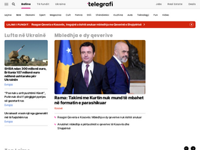 'telegrafi.com' screenshot