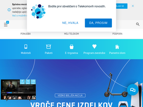 'telekom.si' screenshot