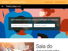 'telelistas.net' screenshot