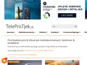 'telepristjek.dk' screenshot