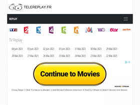 'telereplay.fr' screenshot