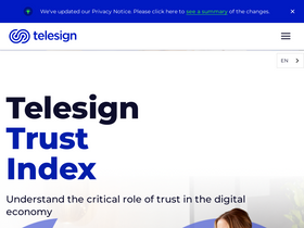 'telesign.com' screenshot