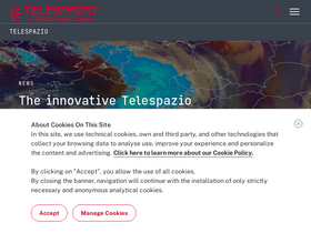 'telespazio.com' screenshot