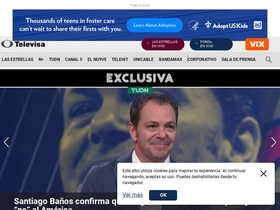 'televisa.com' screenshot