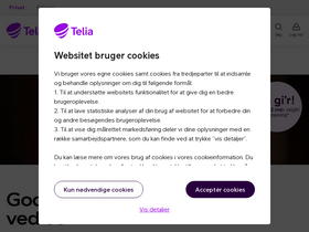 'telia.dk' screenshot