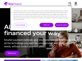 'teliafinance.com' screenshot