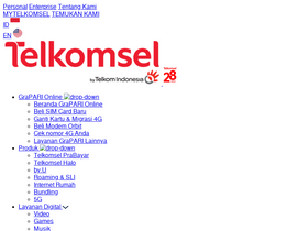 'telkomsel.com' screenshot