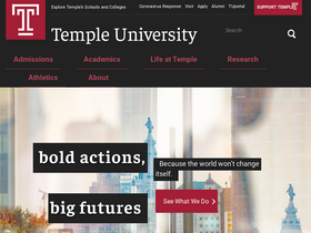 'temple.edu' screenshot