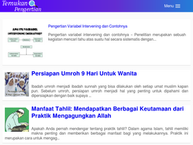 'temukanpengertian.com' screenshot