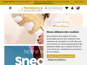 'tendancechaussures.com' screenshot