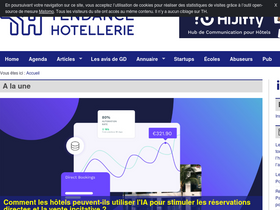 'tendancehotellerie.fr' screenshot